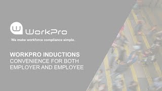 WorkPro Inductions: Convenience For Both Employer and Employee