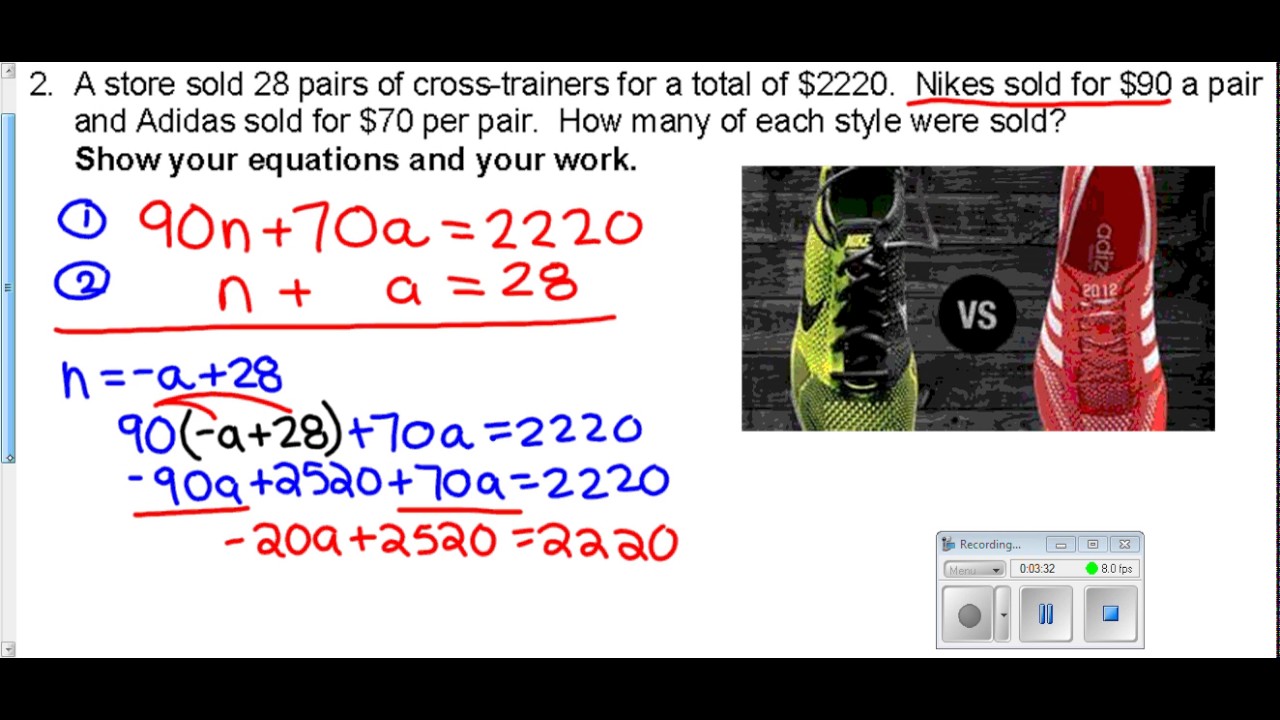 Systems Application Problem Example 2 - YouTube