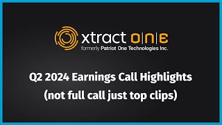 Xtract One Q2 24 Earnings Call Highlights (NOT the full call just some of the top clips)
