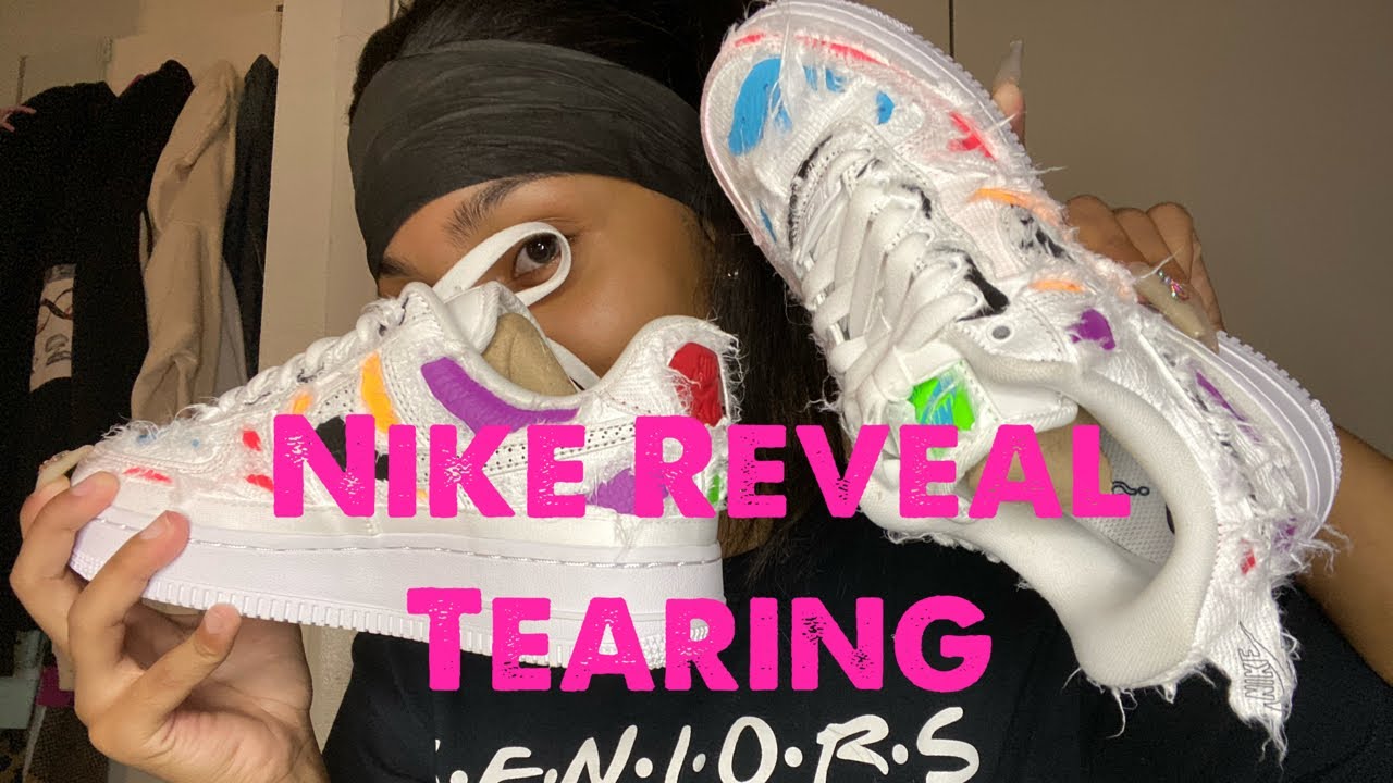 Tearing Nike Air Force Reveal - YouTube