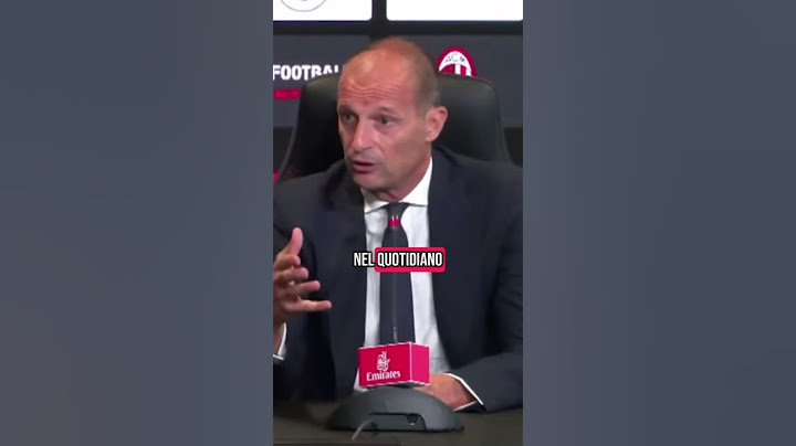 ALLEGRI TORNA A PARLARE DELLA SUA JUVE ⚪️⚫️ #juventus #juve #milan #allegri