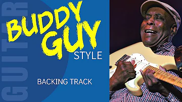 BUDDY GUY Blues Guitar Backing Track jam in A7  (AV37)