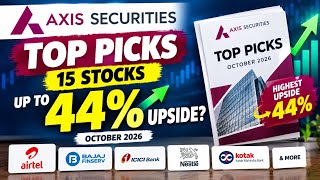 Full AXIS SECURITIES TOP PICKS: 15 Stocks | Up to 44% Upside | October 2026 News