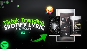Trending Spotify Lyric Edit xml | PRESET ALIGHT MOTION ✨🥀#alightmotion #xml | Part 3