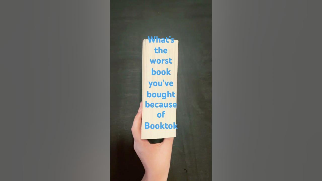 What’s the worst book you’ve bought because of Booktok? (answer in the comments) #books  #booktok