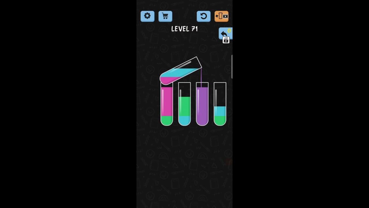 Water color sort ||water color sort level -71 walkthrough solution (IOS/Android) || Simple Solutions