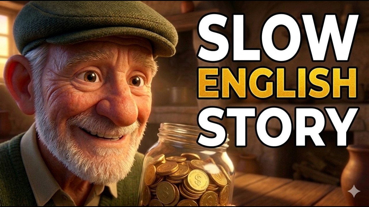 Never save money - Easy English Listening Story  (A2 Level)