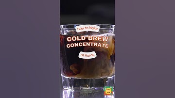 How to Make Cold Brew Concentrate at Home ☕️🏠 #CoffeeBuzzRecipes #ColdBrew