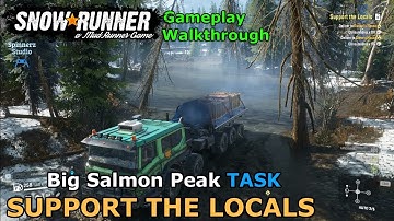 SnowRunner - Support the Locals | Big Salmon Peak Task - Yukon, Canada | Phase 2