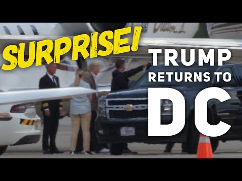 Trump's surprise return to Washington and Biden heads to the Pentagon for 9/11.