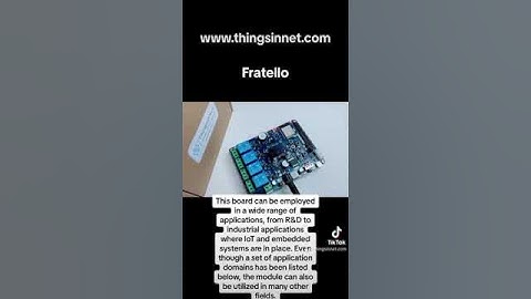 Fratello 🔥 #ThingsInNet #IoTDevKits #ESP32