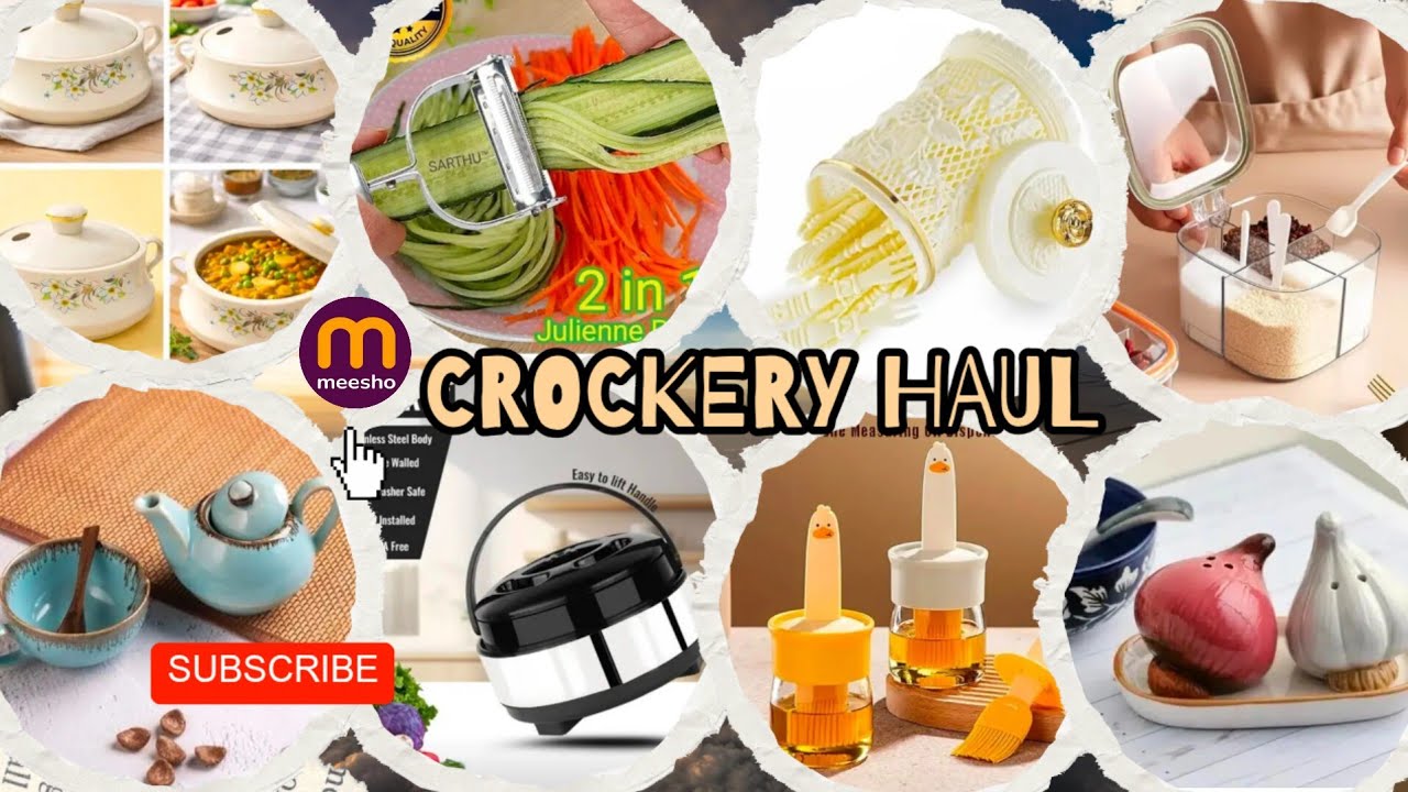 Meesho kitchen Crockery hual🫖Meesho Crockery Haul 2026 |Ceramic kettle 🫖 Cup🍵Set ‎⁨@Meesho⁩ #hual 