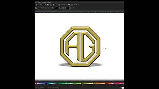 How to make AG Logo Design #shorts #logo #design