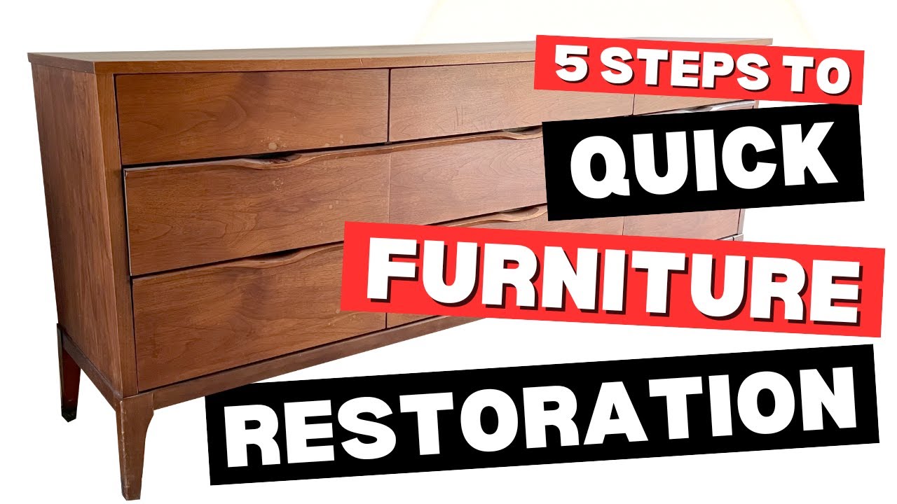 5 БЫСТРЫХ и ПРОСТЫХ шагов 👣 для ОБНОВЛЕНИЯ вашей деревянной мебели!