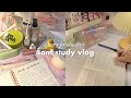 4am productive study vlog📔🍧lots of studying, cleaning my room, organising skincare, snack haul⋆𐙚