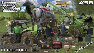 TRACTOR & TANKER FELL INTO THE SINKHOLE WITH @kedex | Ellerbach | Farming Simulator 22 | Episode 58