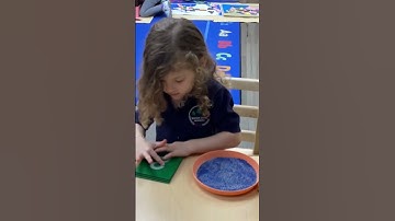 Tracing Letters - Sensory Meets Early Literacy at ExcellED Montessori