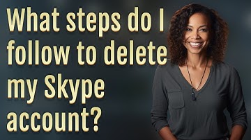What steps do I follow to delete my Skype account?