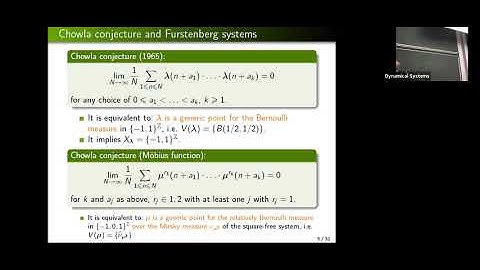 Mariusz Lemańczyk (Nicolaus Copernicus University in Toruń) "On Furstenberg systems (...)"