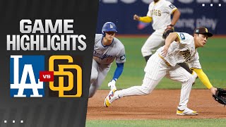 Dodgers vs. Padres Game Highlights (3\/20\/24) | MLB Highlights