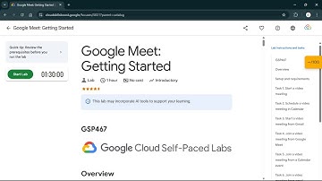 Google Meet: Getting Started | #qwiklabs | #GSP467