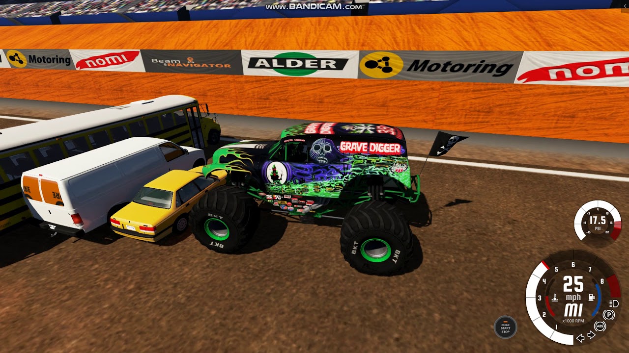 Dig Rig Beamng Mod Grave Digger Freestyle Beam-Monsters (BeamNG Mod) - YouTube