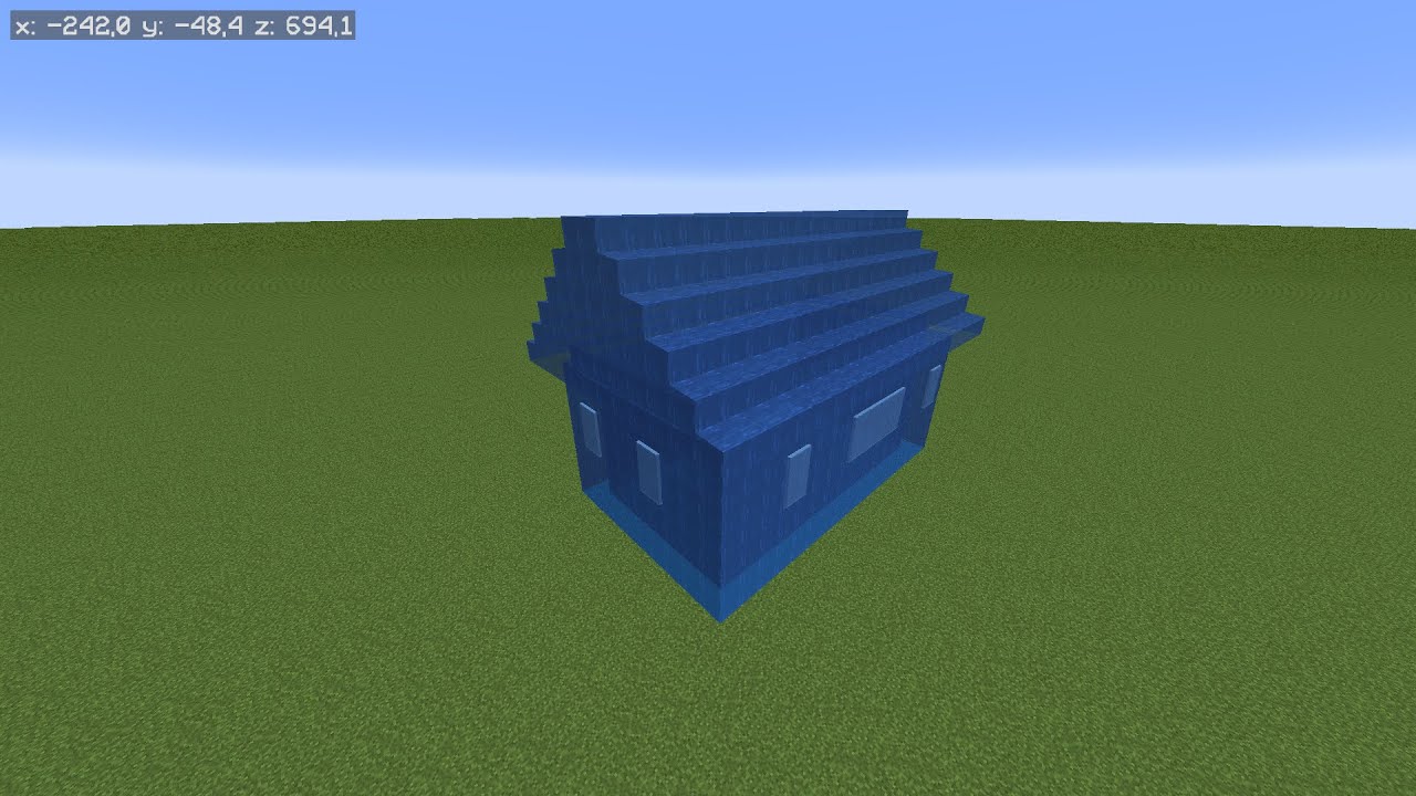 TUTO : comment faire une MAISON en EAU sur Minecraft - YouTube