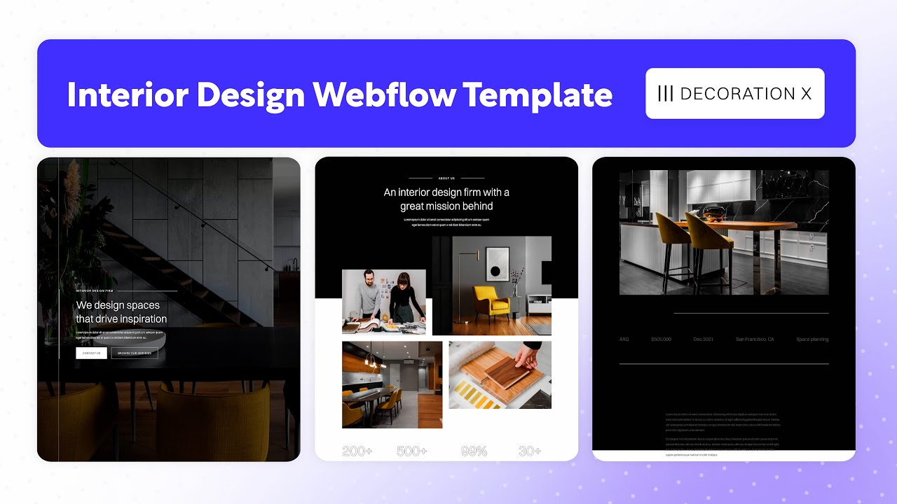 Interior design Website Template | Decoration X - BRIX Templates - YouTube