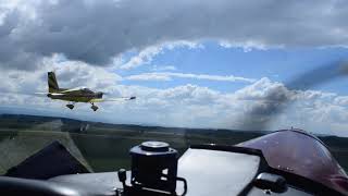 Zlin 42M - Takeoff in formation - Copilot view