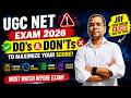 UGC NET Aspirants Must Watch! 🚨 Last Minute Do's &amp; Don'ts Before Exam