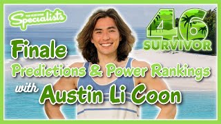 Survivor 46 FINALE Predictions and Power Rankings w/ Austin Li Coon | Episode 13