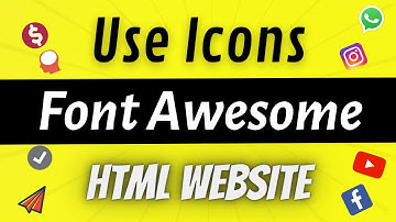 How To Add  Font Awesome Icons on Website | Use Font Awesome Icons on HTML website | Hindi