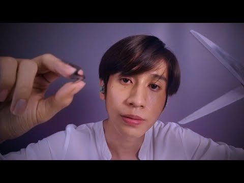 ASMR ดึงพลังงานลบออกไป Plucking and Cutting away Negative Energy  ( No talking , Layered Sounds)