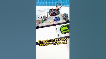 Druk op de knop en open de poort! 🚦🔓 #arduino #arduinoproject