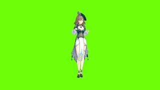 【MMD】Greenscreen Genshin Impact Lisa Sad Cat MMD Motion