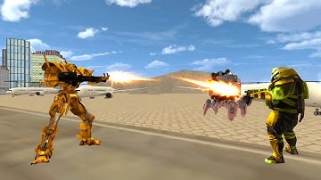 Tornado Robot Car Transform Shooting Games android gameplay