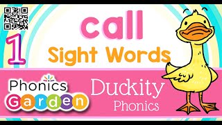 Call Sight Word Duckity Phonics Phonics Garden