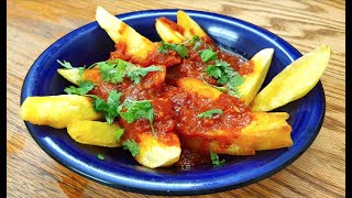 How to Make Patatas Bravas | Fries with Spicy Tomato Sauce | Vegan Recipes