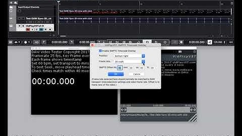 Cubase & Nuendo technique: dual synced video windows with SMPTE timecode display