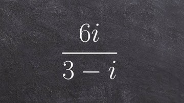 Tutorial - Dividing complex numbers ex 19, 6i/(3 - i)