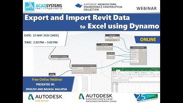Export and Import Revit Data to Excel using Dynamo