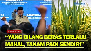 PRABOWO TERIAK : Yang Bilang Beras Terlalu Mahal, Silakan Tanam Padi Sendiri