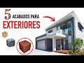 Conoce 5 materiales para ACABADOS EXTERIORES * Ideas para diseñar * - ARTOSKETCH