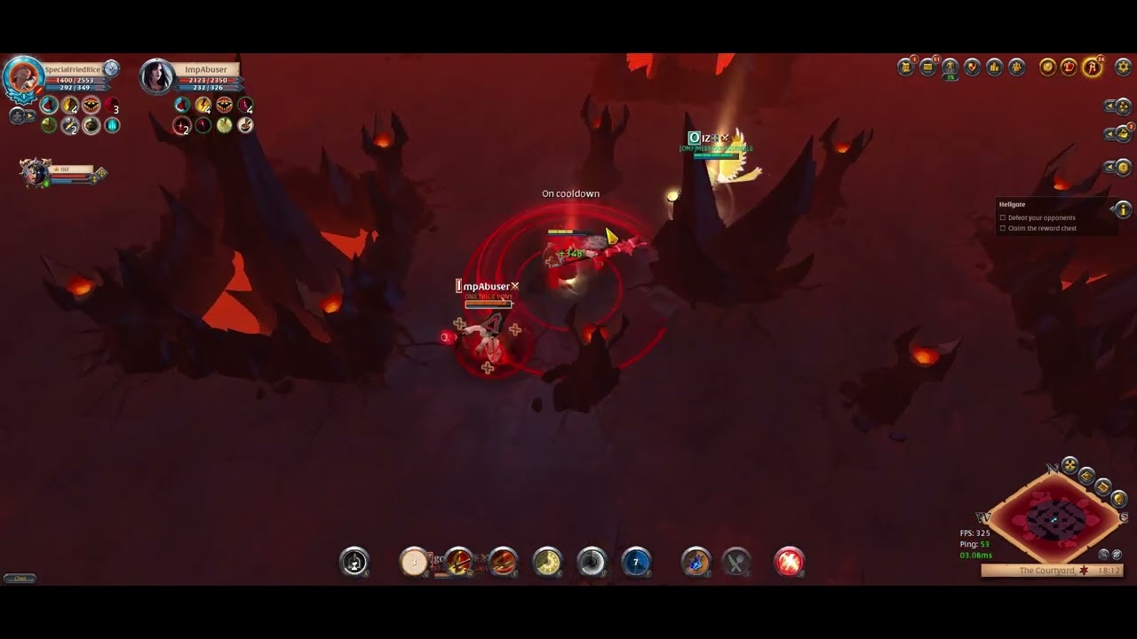 Albion Online 2v2 hellgate Rank 1 Carrioncaller HIGH infamy gameply