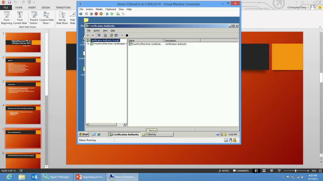 Upgrading your PKI to Windows Server 2012 Part I