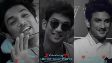 Remembering Sushant Singh Status Sushant Singh Rajput WhatsApp Status |Missing Sushant Singh | SSR |