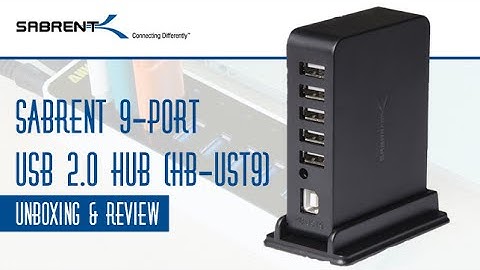 Unboxing & Review: Sabrent 9-Port USB 2.0 Hub (HB-UST9) (HD) | GeekHelpingHand