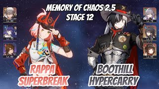Rappa SuperBreak & Boothill Hypercarry Memory of Chaos Stage 12 (3 Stars) | Honkai Star Rail
In this video, I will be showcasing Rappa SuperBreak Team for First Node and Boothill Hypercarry Team for Second Node in Clearing Memory of Chaos 2.5 Stage 12.
Both this Rappa SuperBreak and Boothill Hypercarry Team was able to clear this MOC iteration within 4 cycle each. Even though Rappa team is budget one and Boothill team isnt, this MOC design does favors Rappa more as an AOE SuperBreak unit especially in First Node.
Anyway, Enjoy the video!
Timestamps:
00:00 - Node 1 - 1st Battle
01:32 - Node 1 - 2nd Battle
04:34 - Node 2 - 1st Battle
06:52 - Node 2 - 2nd Battle
11:40 - First Team
13:40 - Second Team
15:36 - Outro
Outro Music:
Nahida Trailer OST EXTENDED (Fan-Made Arrangement) | Genshin Impact
https://youtu.be/BrNCGwQ3zxE
Composer: HOYO-MiX
Arranger & Producer: tnbee
#honkaistarrail #rappa #boothill #memoryofchaos Rappa SuperBreak & Boothill Hypercarry Memory of Chaos Stage 12 (3 Stars) | Honkai Star Rail