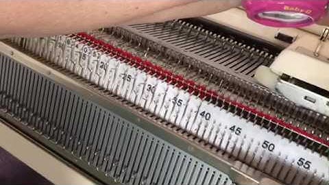 Brother Ribber Basics - 1x1 Cast on