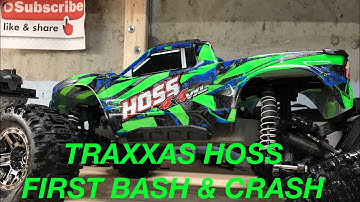 TRAXXAS HOSS 4x4 VXL First Bash & Crash 60 MPH